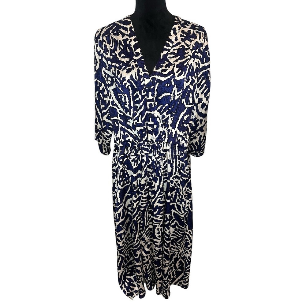 NIC+ZOE Midi Tropical Vacation Print Dress Women Size‎ XXL - Picture 3 of 9